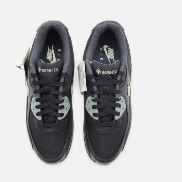 NIKE Air Max 90 GORE-TEX Running Shoes Mens 7.5 Womens 9 Black Green - Picture 5 of 9